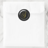Sticker Rond S Monogramme Pour Mariages (Sac)