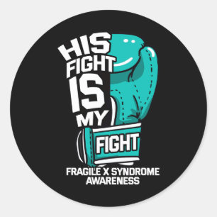 Sticker Rond Sa Lutte Est Ma Lutte Fragile Contre Le Syndrome X
