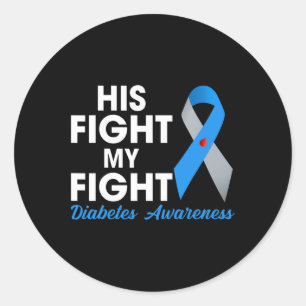 Sticker Rond Sa Lutte Est Ma Lutte Type 1 Td1 Diabète Lauréats
