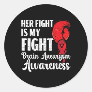 Sticker Rond Sa Lutte Est Mon Combat Médicale État Aneurysme A