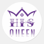 Sticker Rond Sa Reine (Devant)