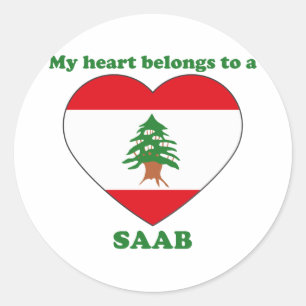 Sticker Rond Saab