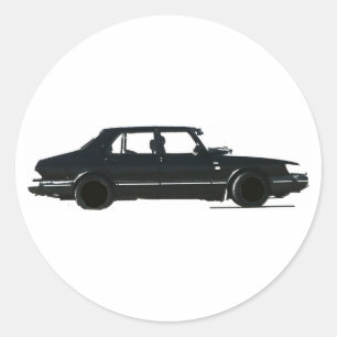 STICKER ROND SAAB 900