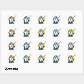 Sticker Rond sablage sablage sablage sablage rétro ouvrier sabl (Feuille)