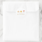 Sticker Rond Sable Soleil & Santa (Sac)
