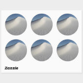 Sticker Rond Sables blancs (Feuille)