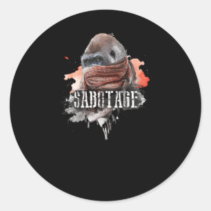 Sticker Rond Sabotage
