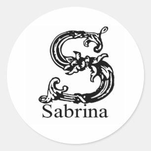 Sticker Rond Sabrina