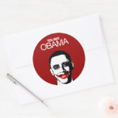STICKER ROND SAC DE THÉ OBAMA (Enveloppe)