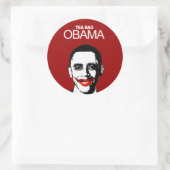 STICKER ROND SAC DE THÉ OBAMA (Sac)
