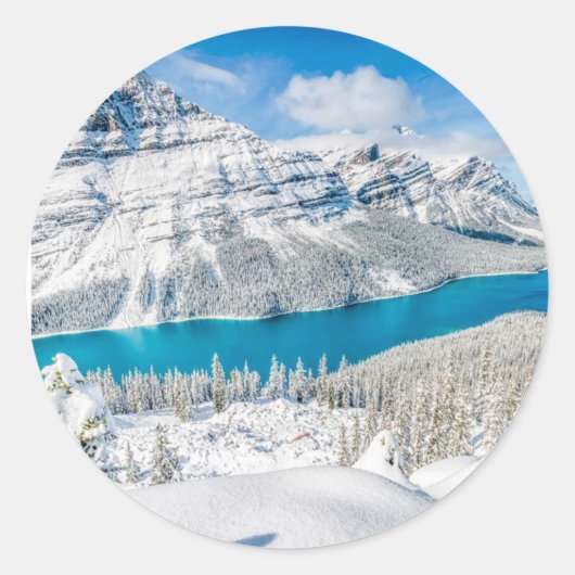 Sticker Rond Sac fourre-tout Banff, Canada (Devant)