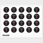 Sticker Rond Sac Poupées 1 Cornhole Team Jerseys Backprint (Feuille)