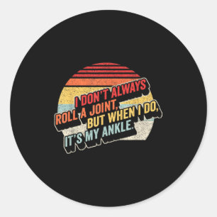 Sticker Rond Sac Quelques Rayons Je Ne Roule Pas Toujours Un Jo
