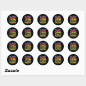 Sticker Rond Sacastic Sayings &amp; Funny Sarcasm Quotes No Hon (Feuille)