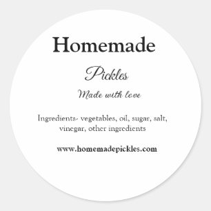 Sticker Rond Sachets maison faits avec amour ajouter texte site