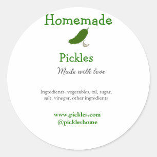 Sticker Rond Sachets maison faits avec amour ajouter texte site