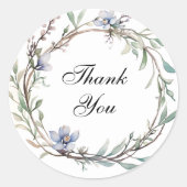 Sticker Rond Sachets Mariages floraux ronds (Devant)