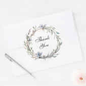 Sticker Rond Sachets Mariages floraux ronds (Enveloppe)