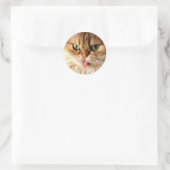 Sticker Rond Sachez-moi avec une cuillère (Sac)