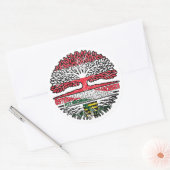 Sticker Rond Sachsen Sächsisch Österreichisch Österreich Baum (Enveloppe)