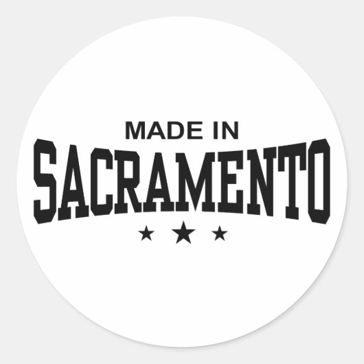 Sticker Rond Sacramento (Devant)