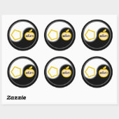 Sticker Rond Sacré Chao (Feuille)