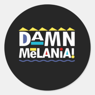 Sticker Rond Sacré Trump