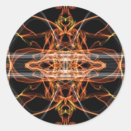 Sticker Rond Sacred_Geo_Fractal_5 (Devant)