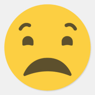 Sticker Rond Sad Emoji