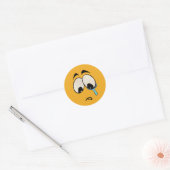 Sticker Rond Sad Emoji (Enveloppe)