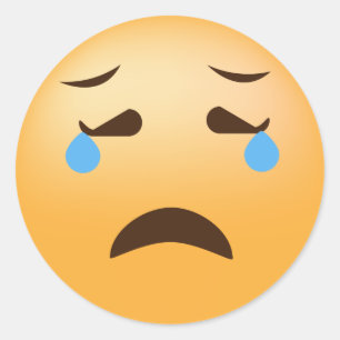 Sticker Rond Sad Emoji