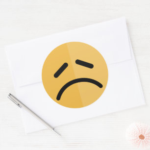 Sticker Rond Sad Emoji