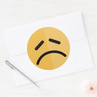 Sticker Rond Sad Emoji