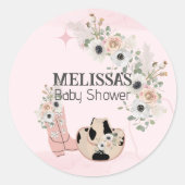 Sticker Rond Saddup Western Cowgirl Cupcake Topper (Devant)