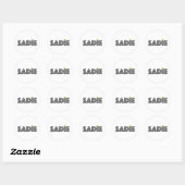 Sticker Rond Sadie (Feuille)