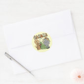 Sticker Rond Safari animal (Enveloppe)