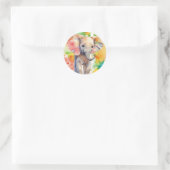 Sticker Rond Safari Serenity Elephant (Sac)