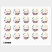 Sticker Rond Safari Welcome Cupcake Topper (Feuille)