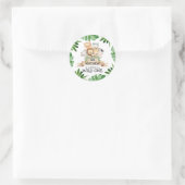 Sticker Rond Safari Wild Un Anniversaire (Sac)