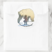 Sticker Rond Saga Floamanna - Thorfinn et l'ours (Sac)