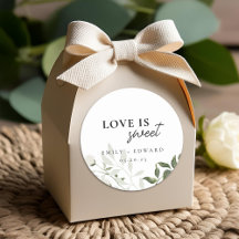 Sage Green et blanc Floral L'amour est Mariage dou