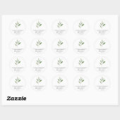 Sticker Rond Sage Memorial Funeral Seed Packet (Feuille)
