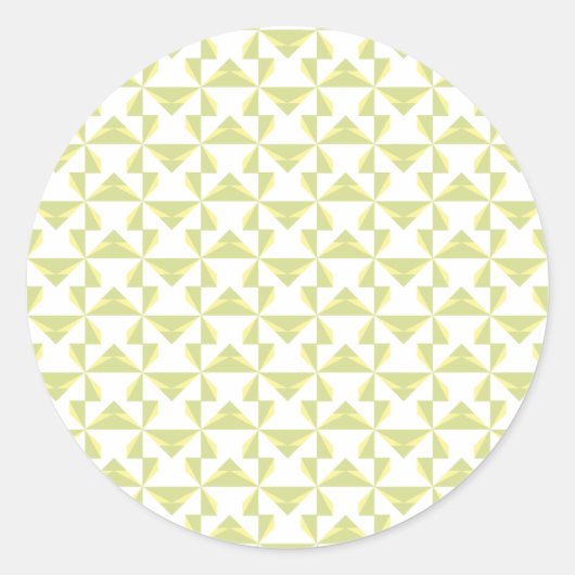 Sticker Rond Sage Pinwheels (Devant)