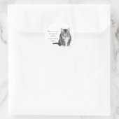 Sticker Rond Sagesse chatte - pas besoin de Sculpture dans une  (Sac)