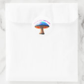 Sticker Rond Sagesse du champignon (Sac)