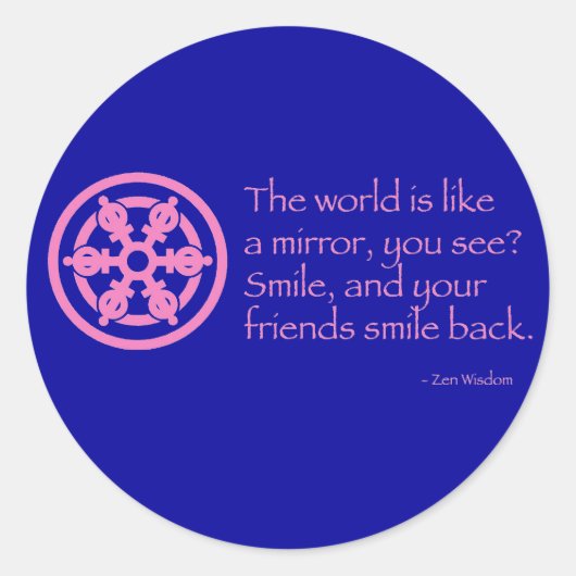 Sticker Rond Sagesse zen (Devant)