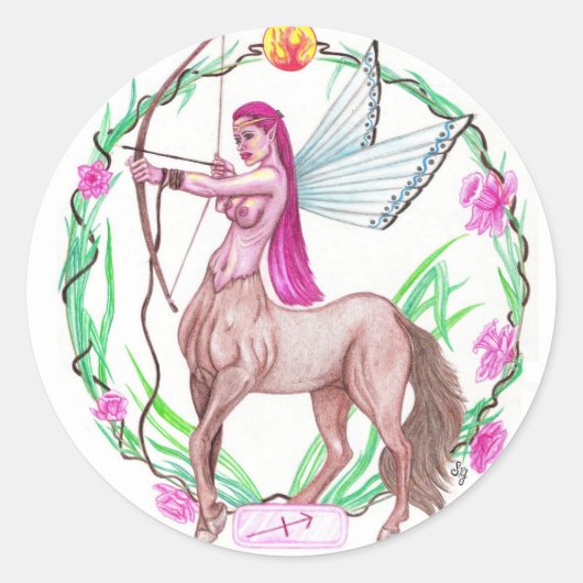 Sticker Rond Sagittaire (Devant)