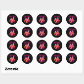 Sticker Rond Sagittarius Zodiac Sign Birthday Queens Horoscope (Feuille)