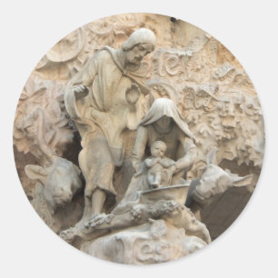 Sticker Rond Sagrada Familia