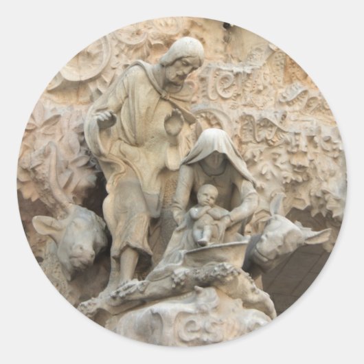 Sticker Rond Sagrada Familia (Devant)